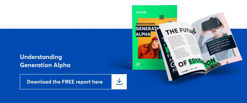 clickable graphic says understanding generation alpha, download the free report here.